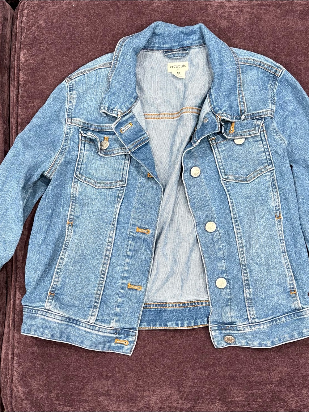 Crewcuts Light Blue Kids Denim Jacket NWOT